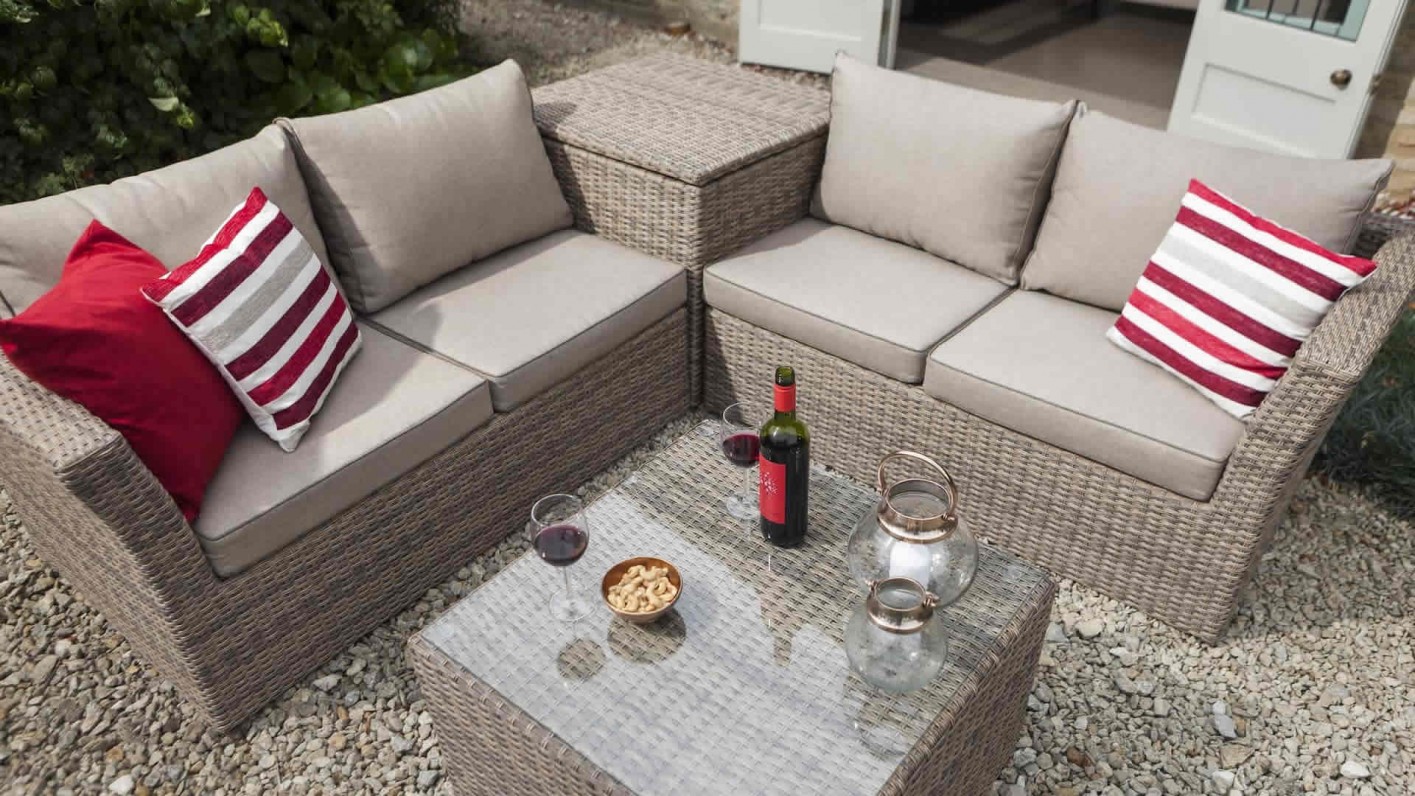 Hartman Hartman Essential Corner Garden Furniture Storage Set Bark