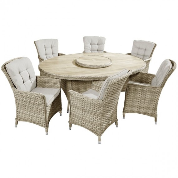 Hartman Hartman Heritage Tuscan 6 Seat Elliptical Garden Furniture Set 