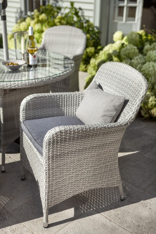 Hartman Hartman Curve Garden Furniture Dining Chair - Cool Grey Rattan