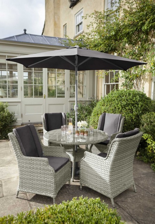 Hartman Hartford 4 Seat Round Garden Furniture Dining Set Hartman Hartford 4 Seat Round Garden Furniture Dining Set Rattan The Company