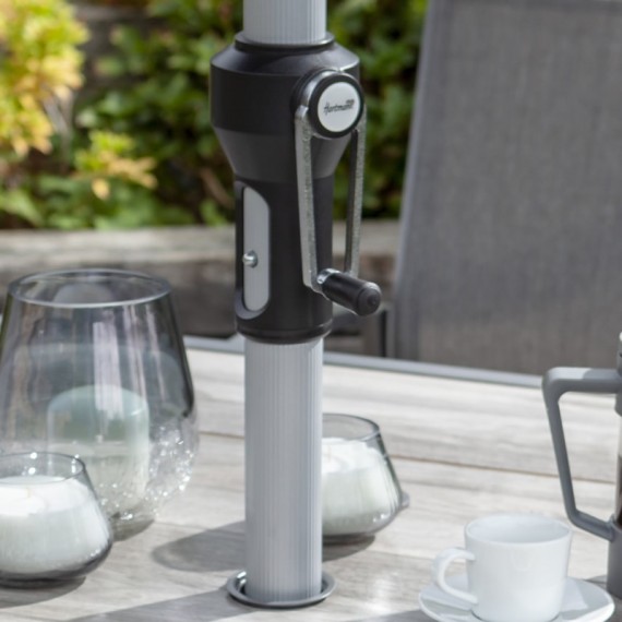 Hartman Hartman Solar 3m Parasol - Dove Parasols Garden Furniture | The