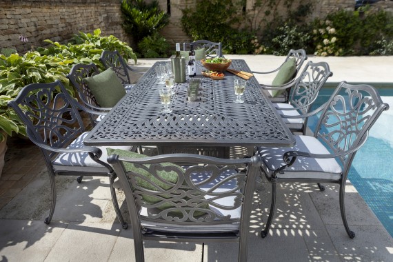 Hartman Hartman Capri 8 Seat Rectangular Garden Furniture Set - Antique